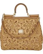 Dolce & Gabbana Macramé Large Miss Sicily - Lyst