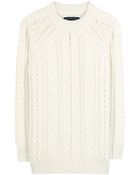 Rag & Bone Valene Cable-Knit Sweater - Lyst
