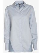 Marissa Webb Silk Organza Back Blouse - Lyst
