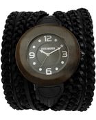 Steve Madden Womens Black Braided Strap 45mm 03 - Lyst