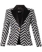 Balmain Jacquard Jacket - Lyst