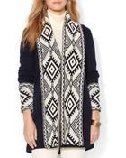 Ralph Lauren Lauren Shawl Collar Cardigan - Lyst