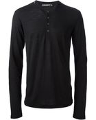 Dolce & Gabbana Classic Henley Top - Lyst