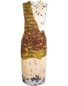 Givenchy Abstract Print Midi Dress - Lyst