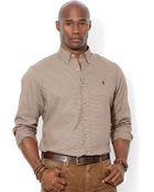 Polo Ralph Lauren Big And Tall Long Sleeve Mini-Houndstooth Twill Shirt - Lyst