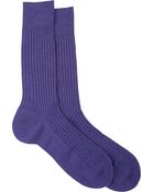 Barneys New York Rib-Knit Socks - Lyst