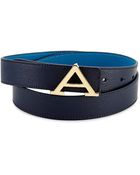 C. Wonder Reversible Pebbled Leather Belt Strap - Lyst