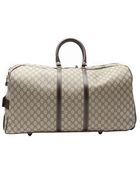 Gucci Beige And Ebony Gg Plus Large Rolling Duffel Bag - Lyst