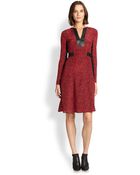 Nanette Lepore Silk Deweydecimal Dress - Lyst