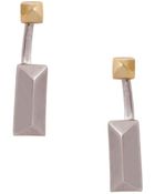 Rachel Zoe Facets Two-Tone Geometric Drop Earrings - Lyst