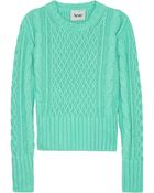 Acne Studios Lia Cable Knit Sweater - Lyst