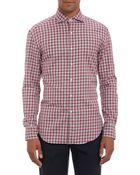 Barneys New York Plaid Shirt - Lyst