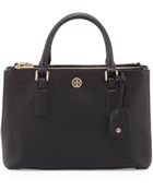 Tory Burch Robinson Mini Double-Zip Tote Bag - Lyst