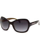 MICHAEL Michael Kors Women'S Square Black Sunglasses - Lyst