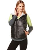 C&c California Hooded Quilted Vest - Lyst