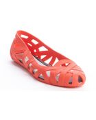 Melissa Red Rubber Strappy Flats - Lyst