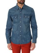 Levi's Western Washed Denim Shirt - Lyst