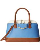 Calvin Klein Saffiano Satchel - Lyst