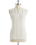Calvin Klein Sleeveless Blouse - Lyst