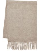 Saint Laurent Embroidered Wool Scarf - Lyst