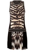 Roberto Cavalli Silk Animal Print Dress - Lyst