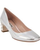Miu Miu Jeweledheel Pump - Lyst