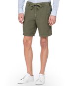 Hartford Drawstring Linen Shorts - Lyst