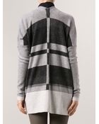 Vince Striped Cardigan - Lyst
