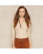 Ralph Lauren Blue Label Fair Isle Vneck Vest - Lyst