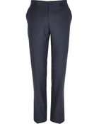 River Island Blue Slim Smart Pants - Lyst