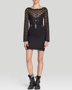 Free People Dress Lovely in Lace Bodycon - Lyst