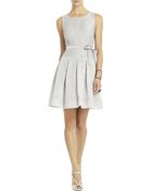 BCBGMAXAZRIA Delphine Pleated Open-Back Dress - Lyst
