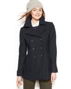 Tommy Hilfiger Double-Breasted Pea Coat - Lyst