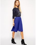 Asos Midi Skater Skirt - Lyst