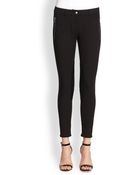 Michael Kors Skinny Twill Moto Pants - Lyst