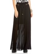 Vince Camuto Pleated Maxi Skirt - Lyst