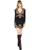 Emilio Pucci Embroidered Silk Cady Dress - Lyst