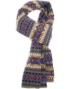 DSquared2 Fairisle Scarf - Lyst
