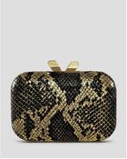 Kotur Clutch Margo Printed Snake Minaudiere - Lyst