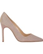 Manolo Blahnik Metallic-Embossed Bb Pumps - Lyst