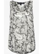 French Connection Paisley Party Sequinned Vest Top - Lyst