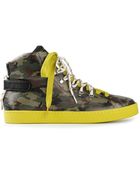 Dolce & Gabbana Camouflage Hi-Tops - Lyst