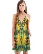 Twelfth Street Cynthia Vincent Embroidered Mini Dress - Lyst