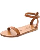 K. Jacques Laura Ankle Sandals - Pul Linen - Lyst