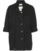 Current/Elliott The Military Parka Cotton-Twill Jacket - Lyst