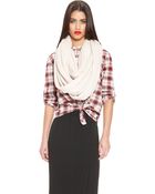 DKNY Triple Wrap Infinity Scarf - Lyst