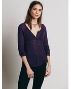 Free People Wide Eyes Henley - Lyst