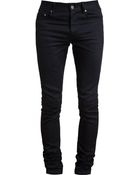 Saint Laurent Skinny Japanese Denim Jeans - Lyst
