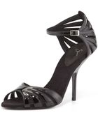 Giuseppe Zanotti Strappy Patent Leather Sandal - Lyst