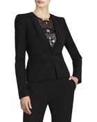 BCBGMAXAZRIA Peige Straight-Lapel Blazer - Lyst